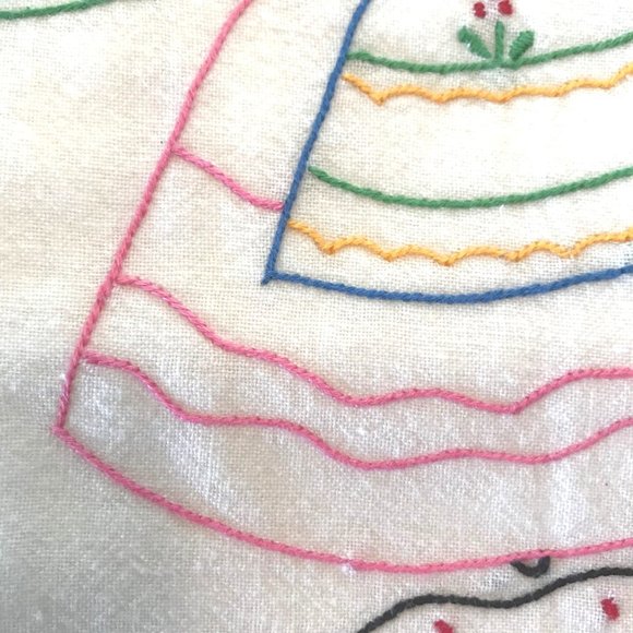 5 Vintage Embroidered Flour Sack Tea Dish Kitchen Towel Monday-Friday - Picture 7 of 11